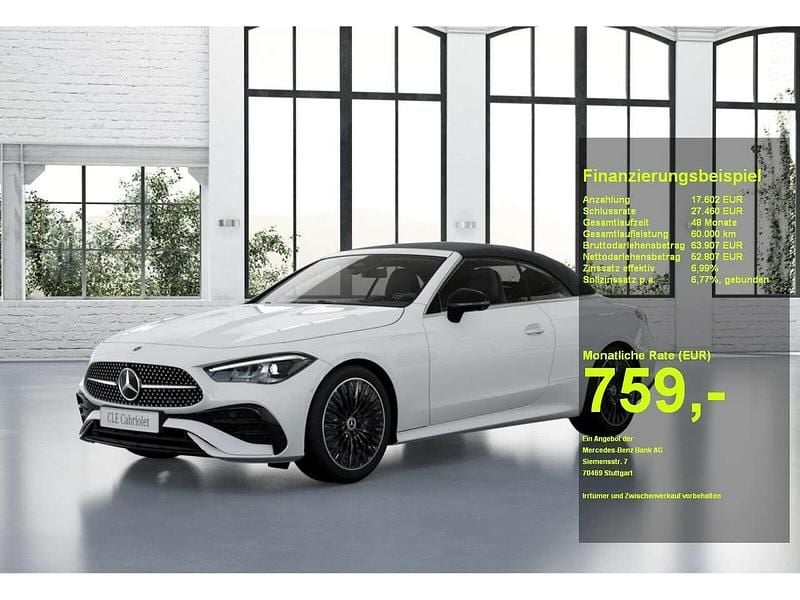 Unilack polarweiß Neu 2025 Mercedes CLE220 AMG Cabrio | 70.409 € (Fairer Preis) - Bild 1/3
