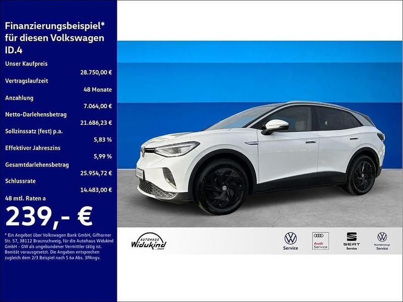 Gebraucht VW ID.4 Pro Performance 150 kW (204 PS) 2022 Weiss SUV