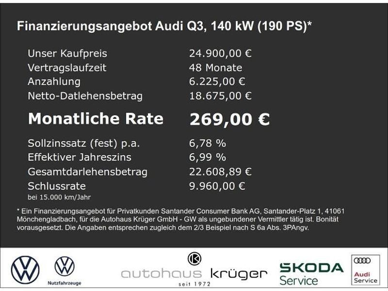 Gebraucht Audi Q3 Advanced 190 PS (139 kW) 2019 Andere SUV