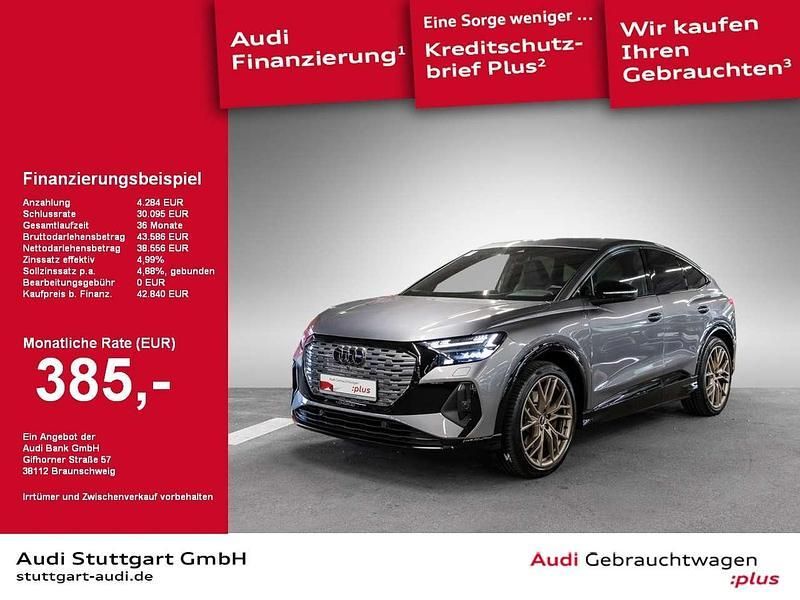 Taifungrau metallic Gebraucht 2022 Audi Q4 e-tron Edition .1 SUV | 42.840 € (Fairer Preis) - Bild 1/2