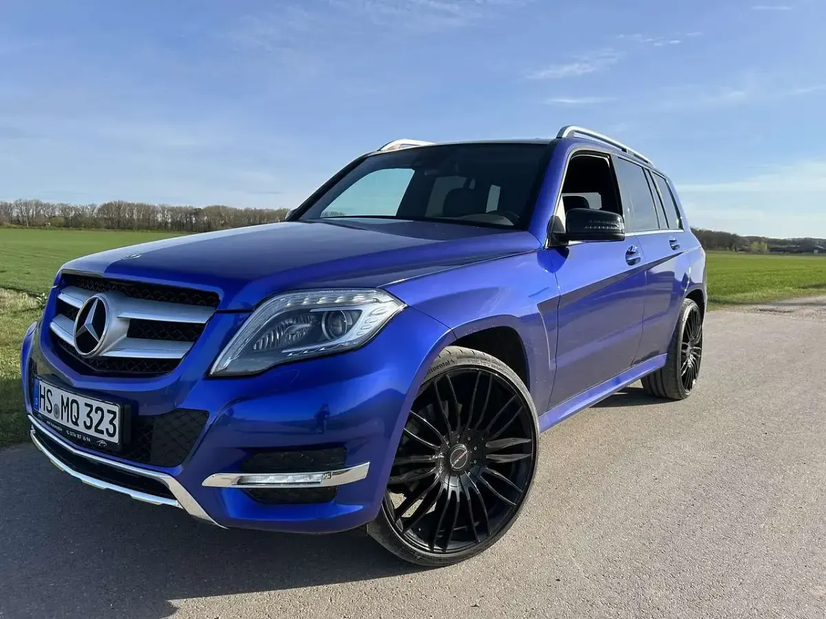 Gebraucht Mercedes GLK250 204 PS (150 kW) 2015 Blau SUV