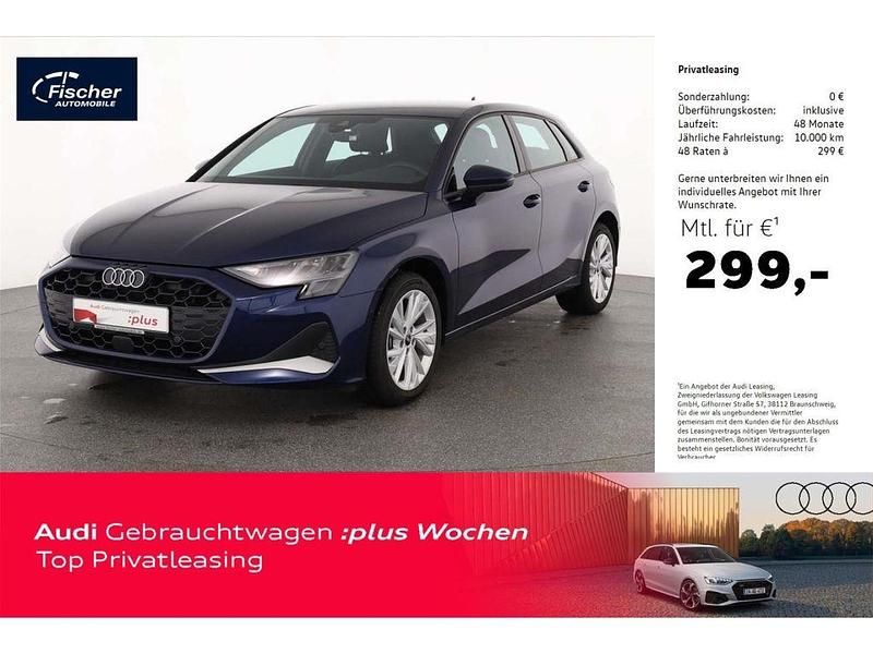 Blau Gebraucht 2024 Audi A3 Sportback Advanced Limousine | 32.980 € (Guter Preis) - Bild 1/4