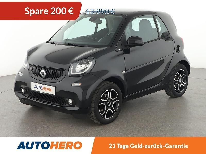 Schwarz Gebraucht 2016 Smart ForTwo Coupé Basis Kleinwagen | 13.290 € (Etwas zu teuer) - Bild 1/3
