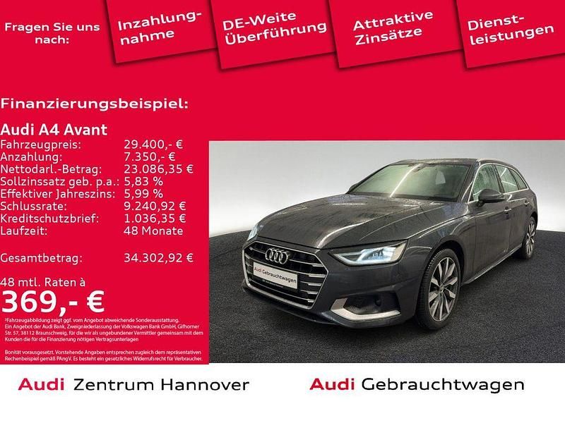 Manhattangrau metallic Gebraucht 2021 Audi A4 Advanced Plus Kombi | 29.400 € (Fairer Preis) - Bild 1/4