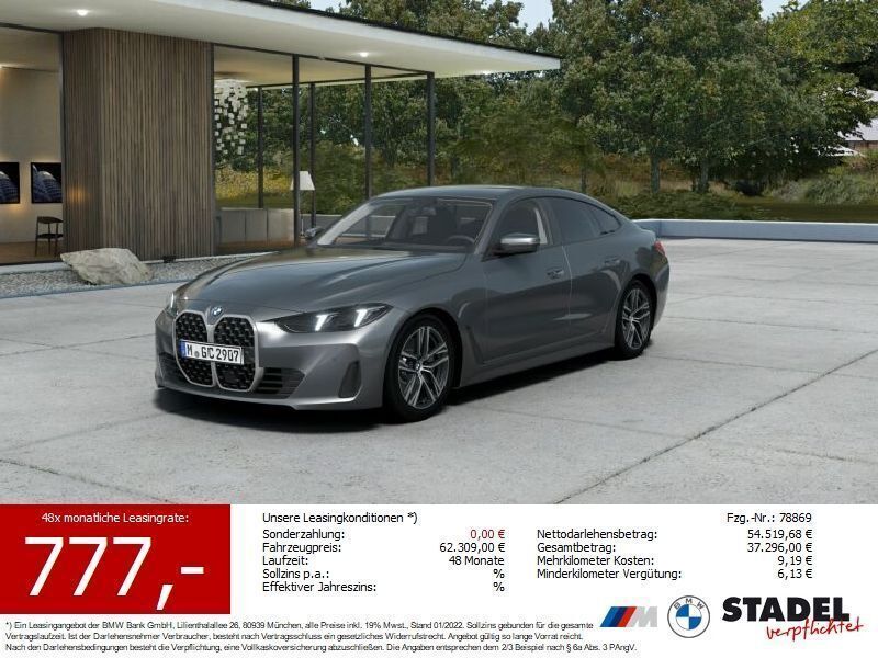 Grau Neu 2025 BMW 420 Gran Coupé Comfort Edition Coupé | 54.349 € (Superpreis) - Bild 1/2