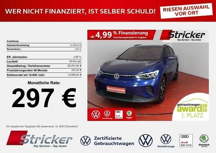Gebraucht VW ID.4 Pro Performance 150 kW (204 PS) 2022 Blue dusk metallic (metallic) SUV