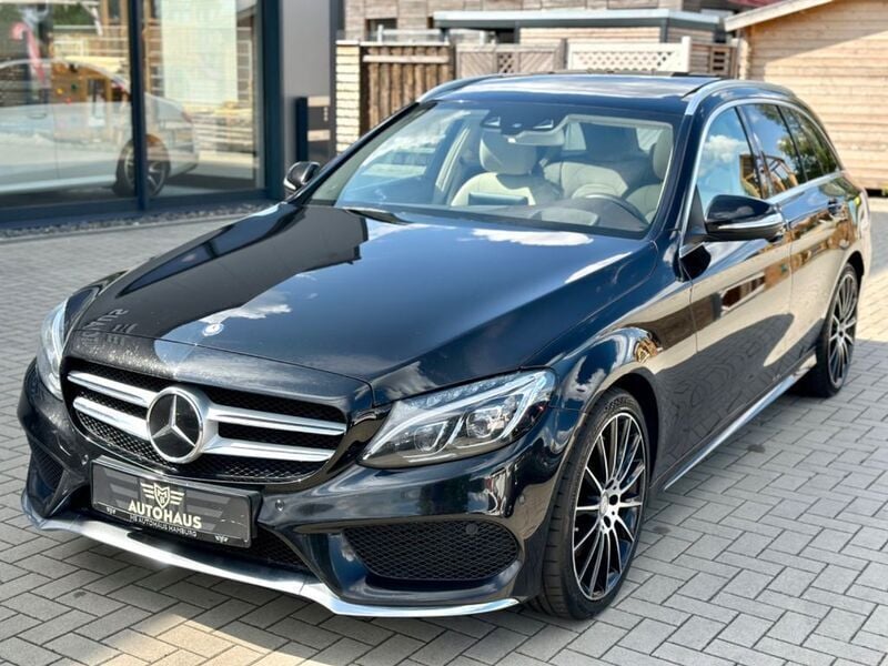 Schwarz Gebraucht 2015 Mercedes C300 AMG Limousine | 19.790 € (Teuer) - Bild 1/4