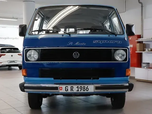 Gebraucht VW Caravelle 77 PS (56 kW) 1986 Mediumblau/ultramarinblau Van / Kleinbus