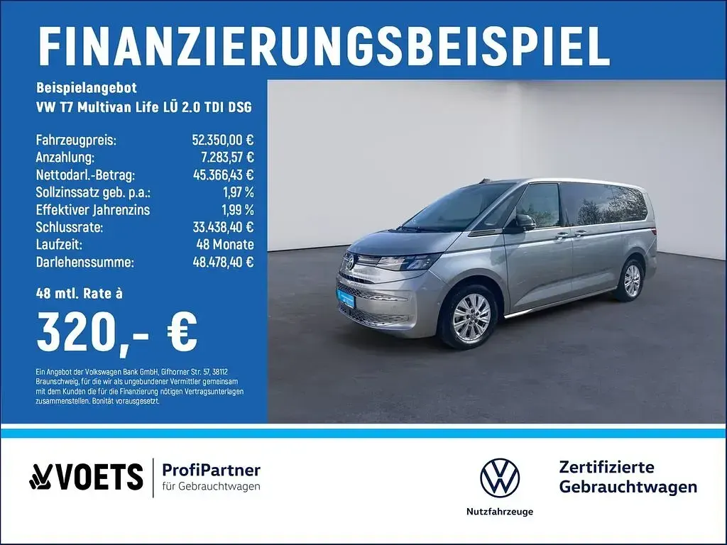 Gebraucht VW Multivan Life 150 PS (110 kW) 2025 Silber Van / Kleinbus