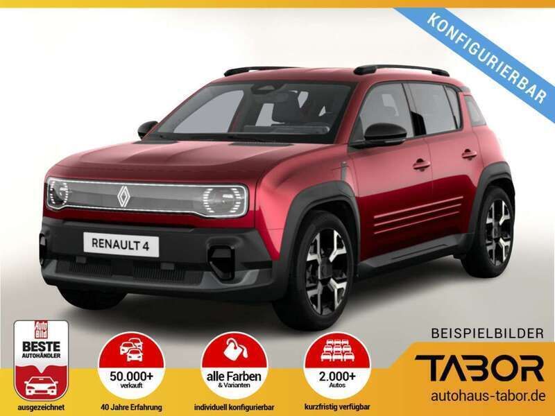 Rot (weitere wählbar) Neu 2025 Renault 4 E-Tech Komfort SUV | 32.798 € - Bild 1/3