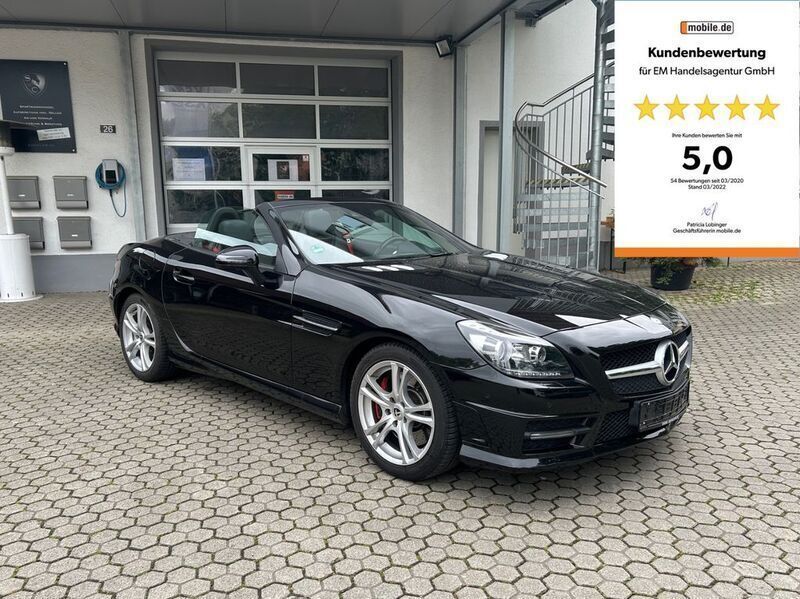 Schwarz Gebraucht 2011 Mercedes SLK200 AMG line Cabrio | 17.999 € (Fairer Preis) - Bild 1/4