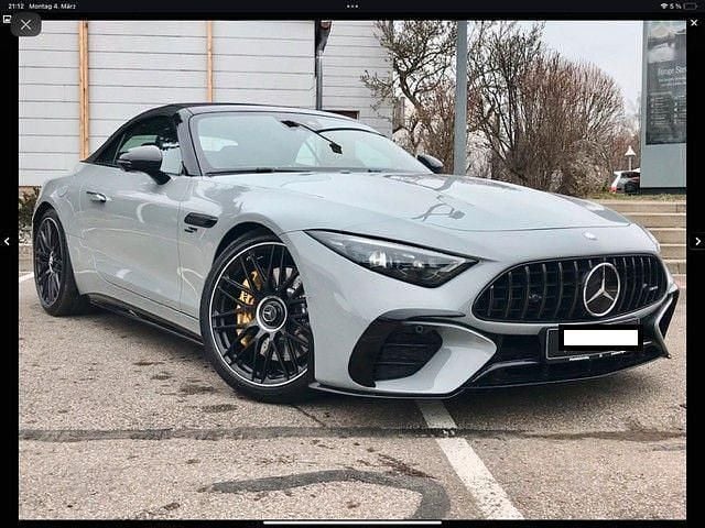 Grau Gebraucht 2023 Mercedes SL43 AMG AMG Cabrio | 96.500 € (Fairer Preis) - Bild 1/4