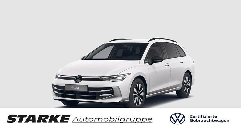 Weiß (oryxweiß perlmutteffekt) Gebraucht 2025 VW Golf VIII Goal Kombi | 26.430 € (Superpreis) - Bild 1/4