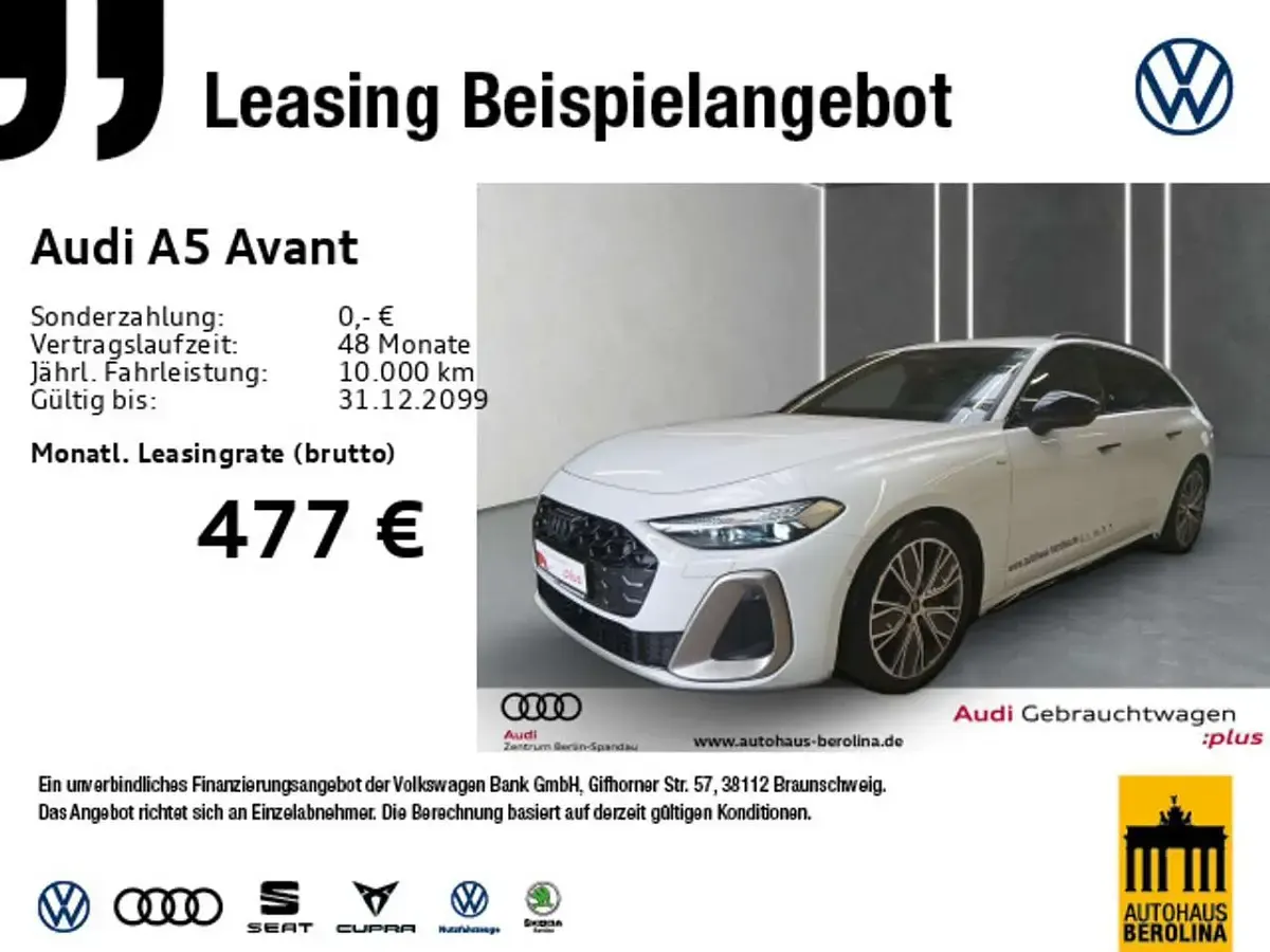 Occasion Audi A5 Ambiente 204 ch (150 kW) 2025 Blanc Break