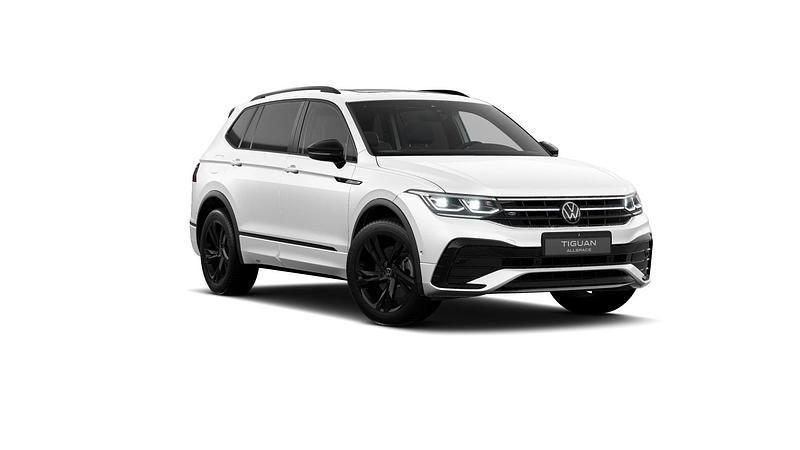 Oryxweiß perlmutteffekt Gebraucht 2024 VW Tiguan Allspace R-line SUV | 40.790 € (Fairer Preis) - Bild 1/3