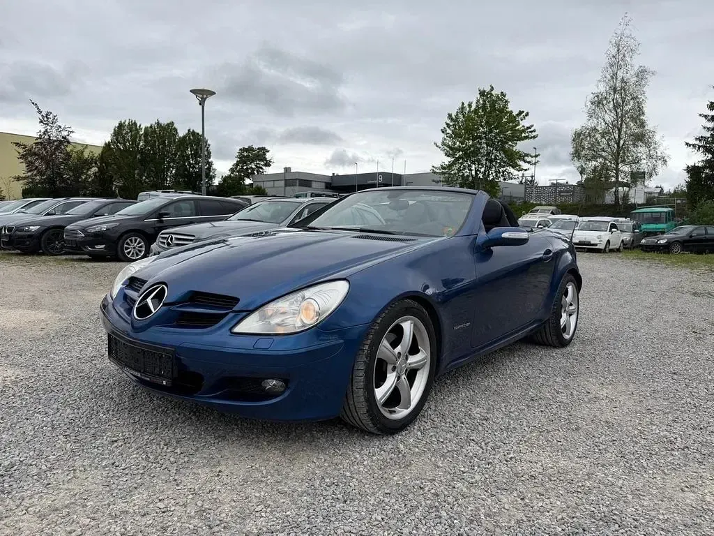 Gebraucht Mercedes SLK200 163 PS (119 kW) 2005 Blau Cabrio