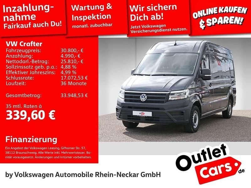 Gebraucht VW Crafter 140 PS (102 kW) 2021 Indiumgrau metallic Van