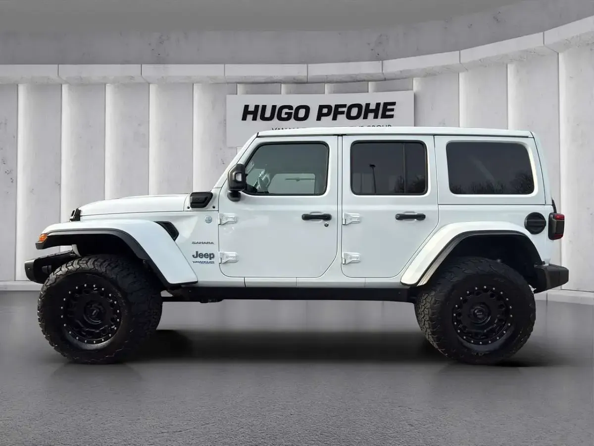 Gebraucht Jeep Wrangler Sahara 381 PS (280 kW) 2022 Bright white clear coat SUV
