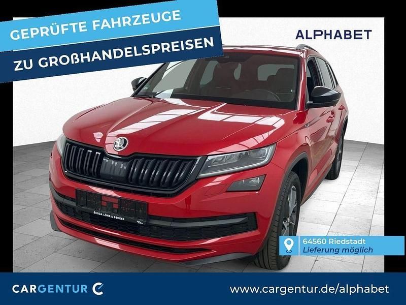 Velvet rot premium Gebraucht 2020 Skoda Kodiaq SportLine SUV | 25.497 € (Fairer Preis) - Bild 1/2