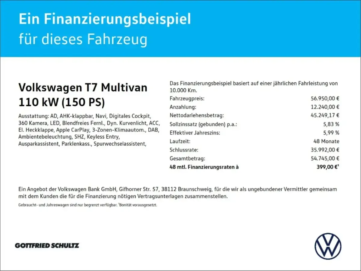 Gebraucht VW Multivan Life 150 PS (110 kW) 2025 Van / Kleinbus