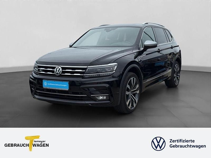 Schwarz Gebraucht 2019 VW Tiguan Allspace R-line SUV | 32.580 € (Teuer) - Bild 1/4