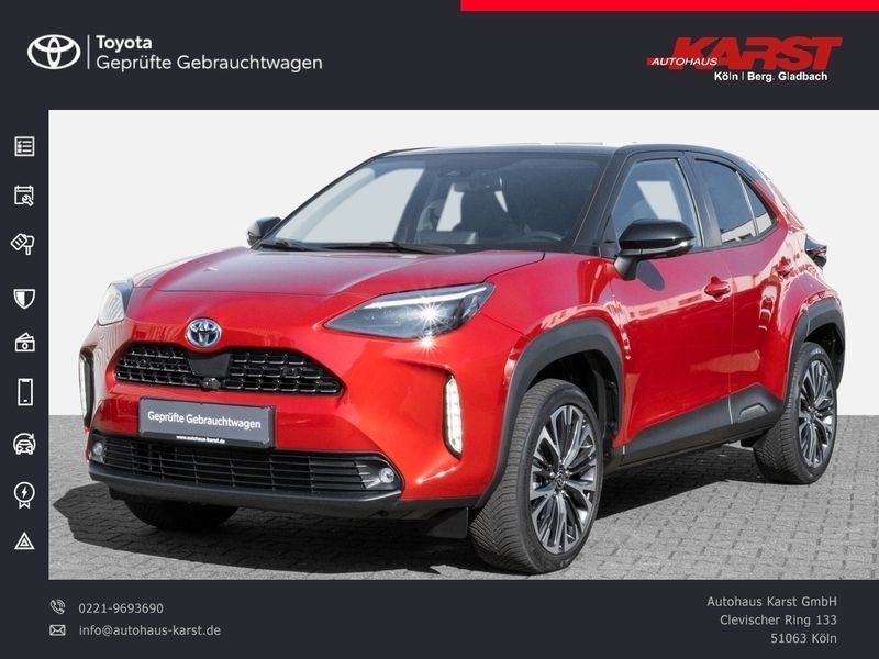 Karminarot metallic, Gebraucht 2022 Toyota Yaris Cross SUV | 23.980 € (Fairer Preis) - Bild 1/4