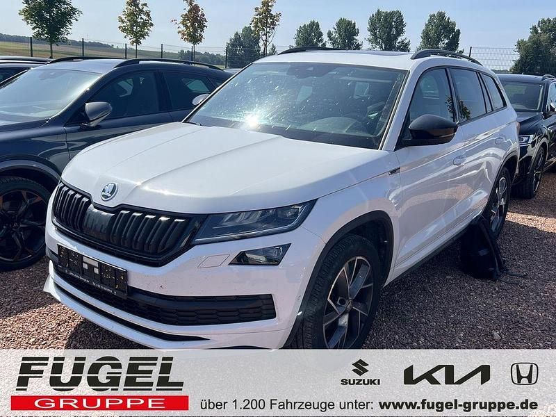 Moonweiss metallic Gebraucht 2021 Skoda Kodiaq SportLine SUV | 29.999 € (Fairer Preis) - Bild 1/4