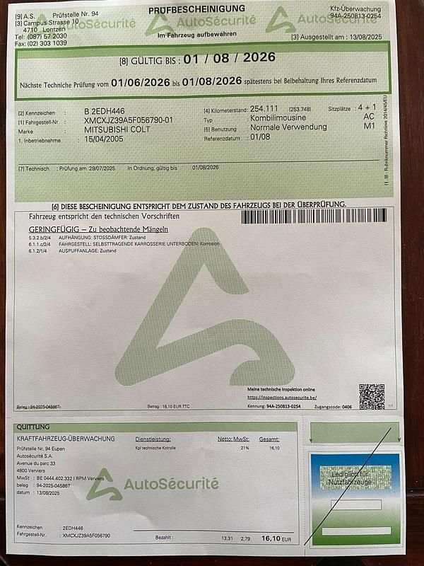 Grün Gebraucht 2005 Mitsubishi Colt Kleinwagen | 800 € (Superpreis) - Bild 1/4