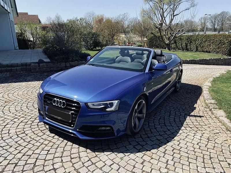 Blau Gebraucht 2016 Audi A5 Cabriolet S-Line Cabrio | 21.400 € (Etwas zu teuer) - Bild 1/4