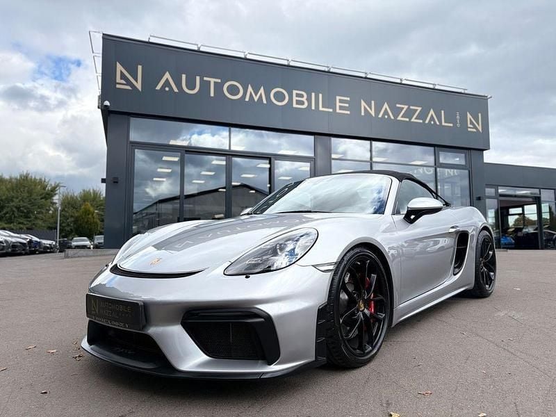 Silber Gebraucht 2022 Porsche Boxster Spyder Sport Cabrio | 93.999 € (Superpreis) - Bild 1/4