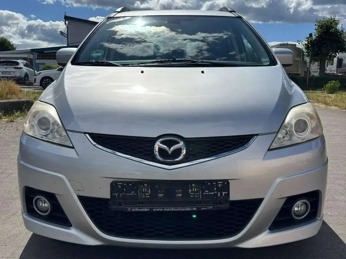 Gebraucht Mazda 5 Active 143 PS (105 kW) 2010 Satinsilber metallic Van / Kleinbus
