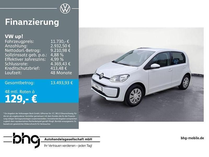 Weiß Gebraucht 2021 VW up! Kleinwagen | 11.730 € (Fairer Preis) - Bild 1/4