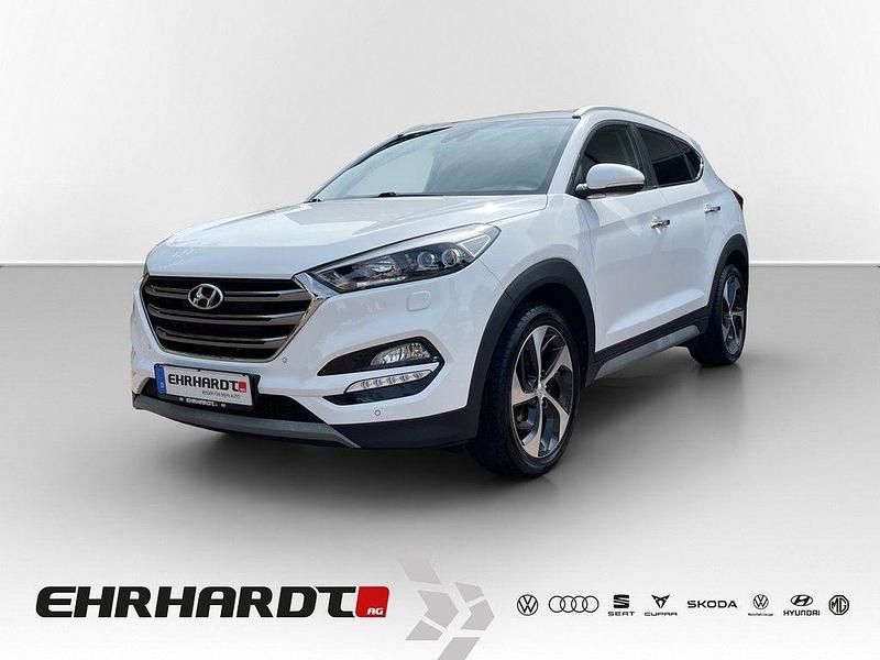 Weiß Gebraucht 2018 Hyundai Tucson Premium SUV | 17.490 € (Guter Preis) - Bild 1/3