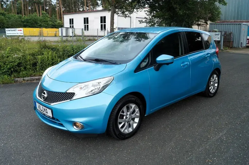 Gebraucht Nissan Note 360º 90 PS (66 kW) 2014 Blau Kleinwagen
