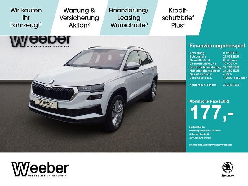 Weiß Gebraucht 2024 Skoda Karoq Selection SUV | 32.480 € (Fairer Preis) - Bild 1/4