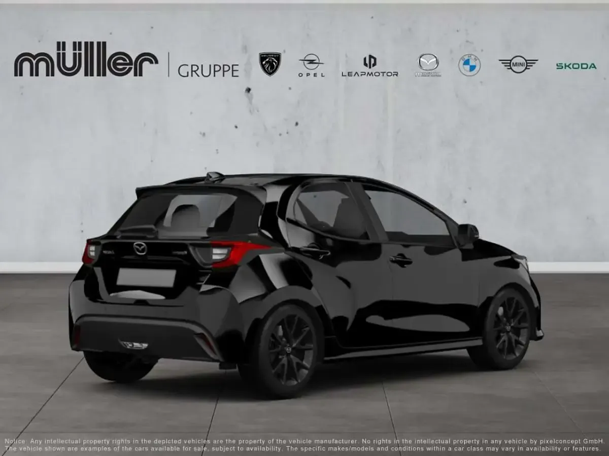 Neu Mazda 2 Exclusive-Line 116 PS (85 kW) 2026 Schwarz Kleinwagen