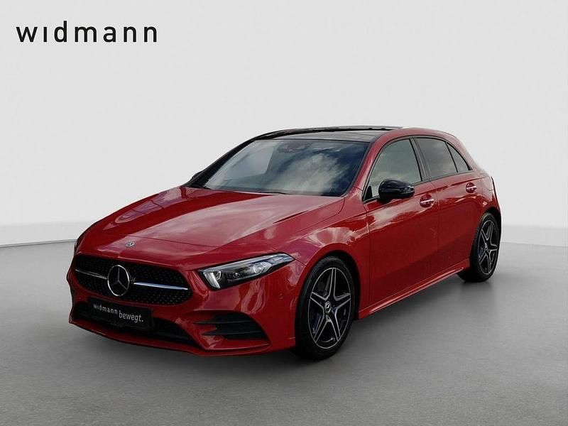 Jupiterrot Gebraucht 2019 Mercedes A200 AMG Limousine | 24.850 € (Fairer Preis) - Bild 1/4