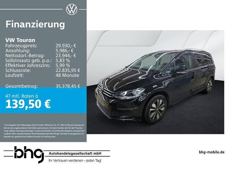 Gebraucht VW Touran Goal 150 PS (110 kW) 2025 Schwarz Van / Kleinbus