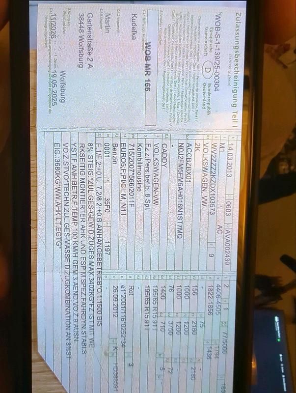 Rot Gebraucht 2013 VW Caddy Van / Kleinbus | 8.990 € - Bild 1/4