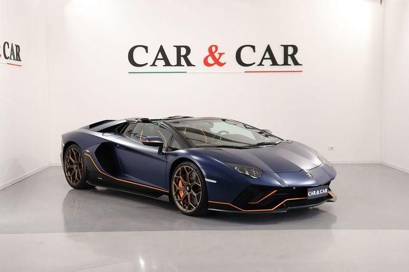 Blau Gebraucht 2022 Lamborghini Aventador Cabrio | 740.000 € - Bild 1/4
