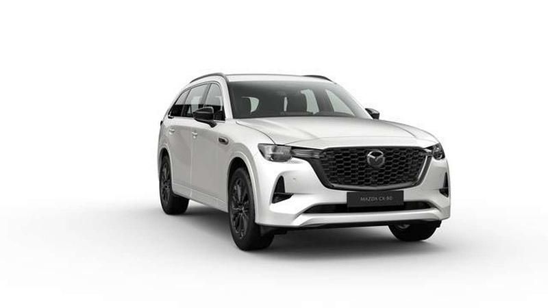 Weiß Neu 2025 Mazda CX-80 Homura-Line SUV | 57.675 € (Fairer Preis) - Bild 1/2