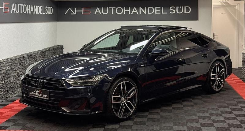 Blau Gebraucht 2019 Audi A7 S-Line Kleinwagen | 40.999 € (Etwas zu teuer) - Bild 1/4