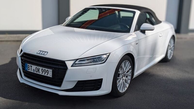 Weiß Gebraucht 2016 Audi TT Roadster S-Line Cabrio | 24.100 € (Guter Preis) - Bild 1/4