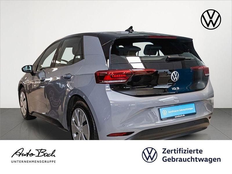Gebraucht VW ID.3 Pure 110 kW (150 PS) 2021 Mondsteingrau/schwarz Kleinwagen