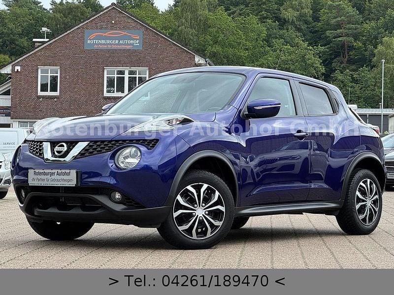 Blau Gebraucht 2017 Nissan Juke Acenta SUV | 7.990 € (Guter Preis) - Bild 1/4