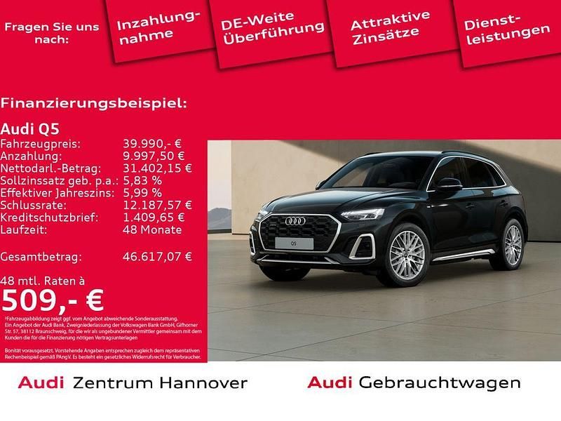 Mythosschwarz metallic Gebraucht 2022 Audi Q5 Ambiente SUV | 39.990 € (Guter Preis) - Bild 1/4