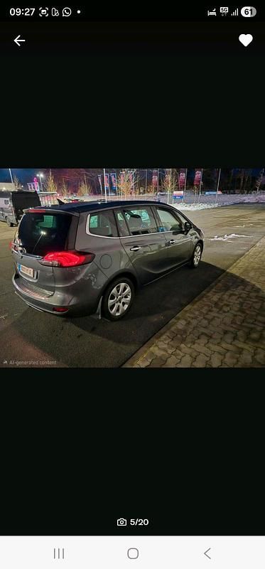 Gebraucht Opel Zafira 165 PS (121 kW) 2012 Grau Van / Kleinbus