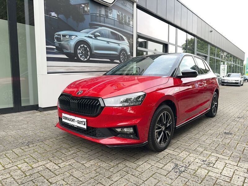 Rot Gebraucht 2024 Skoda Fabia Monte Carlo Limousine | 24.890 € (Fairer Preis) - Bild 1/4