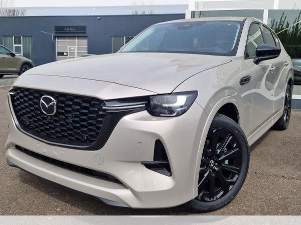Beige (platinum quartz metallic) Neu 2025 Mazda CX-60 Homura-Line SUV | 48.363 € (Superpreis) - Bild 1/4