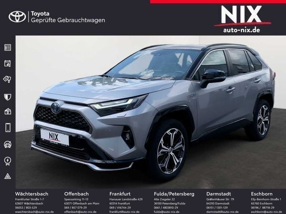 Lichtsilber metallic / dach schwarz Gebraucht 2024 Toyota RAV4 Hybrid Style SUV | 65.089 € - Bild 1/4